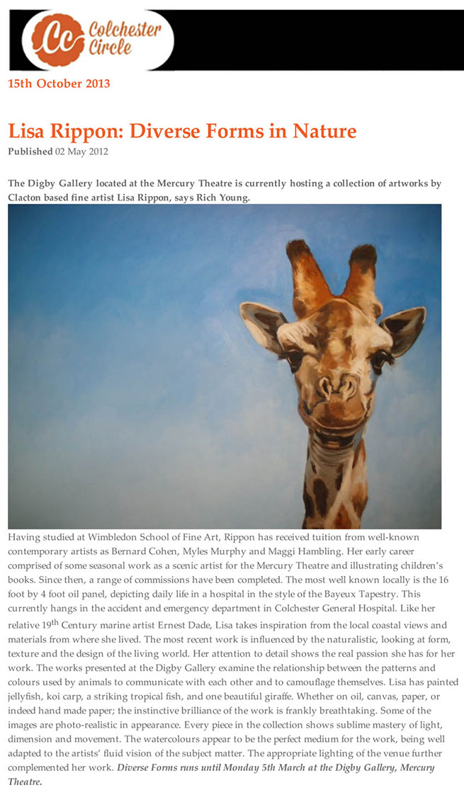 THE COLCHESTER CIRCLE MAGAZINE